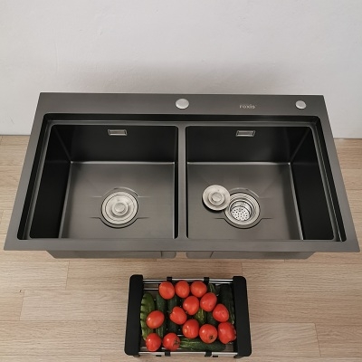 Chậu rửa bát inox nano FX-8247ND