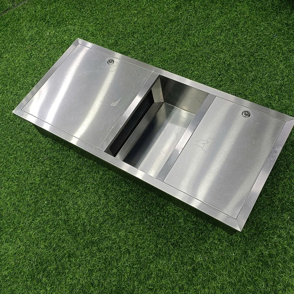 Tủ đựng giấy kết hợp thùng rác inox 304 cao cấp