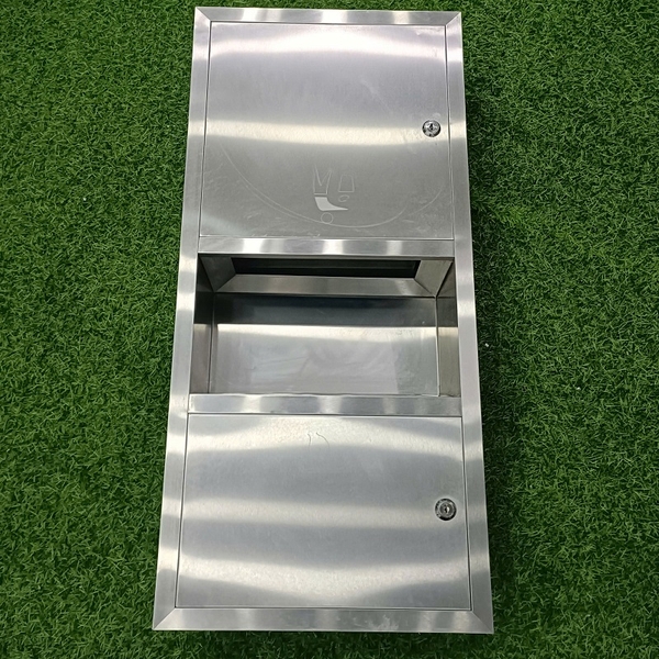 Tủ đựng giấy kết hợp thùng rác inox 304 cao cấp