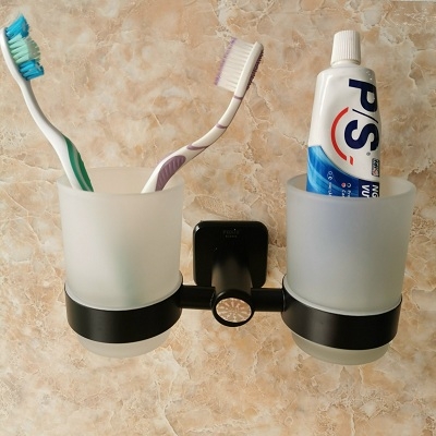 Kệ đựng bàn chải đánh răng màu đen FX-6806D