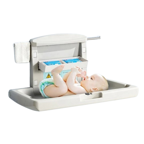 Bàn thay tã, kệ thay tã treo tường cho bé trong khu trung tâm thương mại, trung tâm tiêm chủng