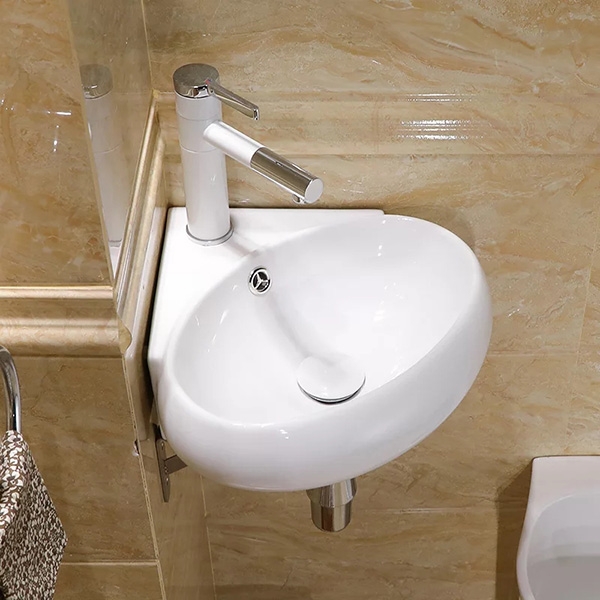 Chậu rửa lavabo góc MN-C307| chậu góc nhỏ đẹp | MOONOAH