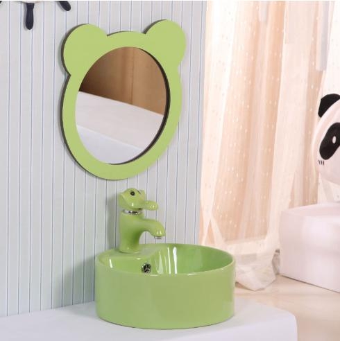 Chậu lavabo trẻ em Moonoah màu xanh lá MN- C228GR cho trường học mầm non