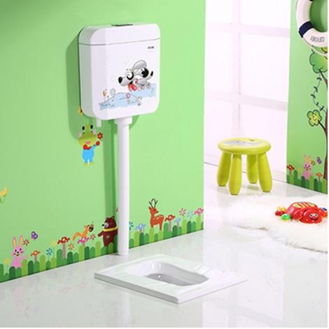 Xí xổm trẻ em màu trắng