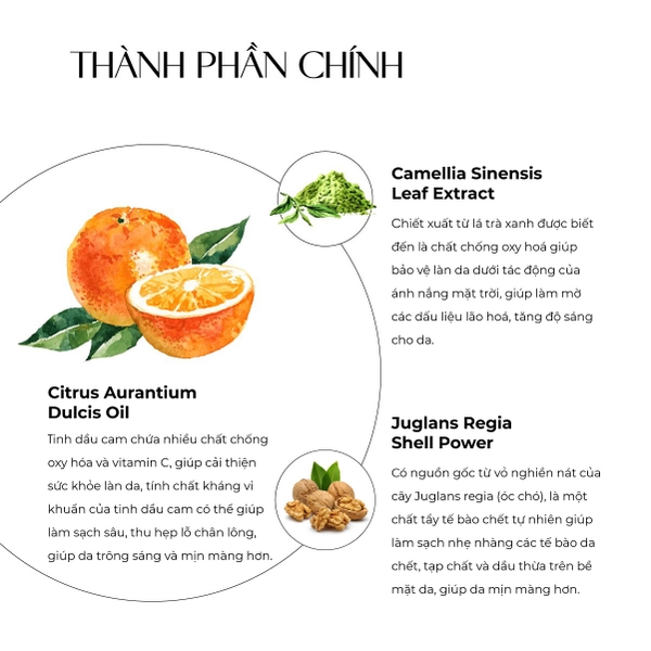 Tẩy tế bào chết da mặt Truesky Orange Peeling Gel dạng gel chiết xuất cam 50g