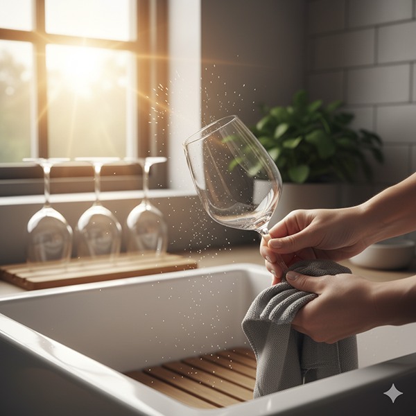 Bí Quyết Vệ Sinh và Bảo Quản Ly Rượu Vang Pha Lê Luôn Sáng Bóng Như Mới