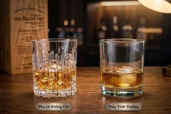 Pha Lê Khác Gì Thủy Tinh? Lý Do Giới Tinh Hoa Chọn Ly Bohemia, Rona & RCR