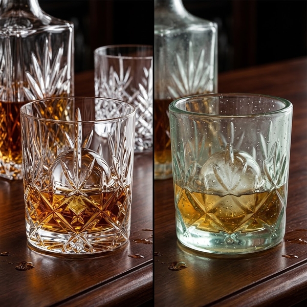 Phân Biệt Ly Whisky Châu Âu An Toàn Và Ly Thủy Tinh Trôi Nổi Nhiễm Chì