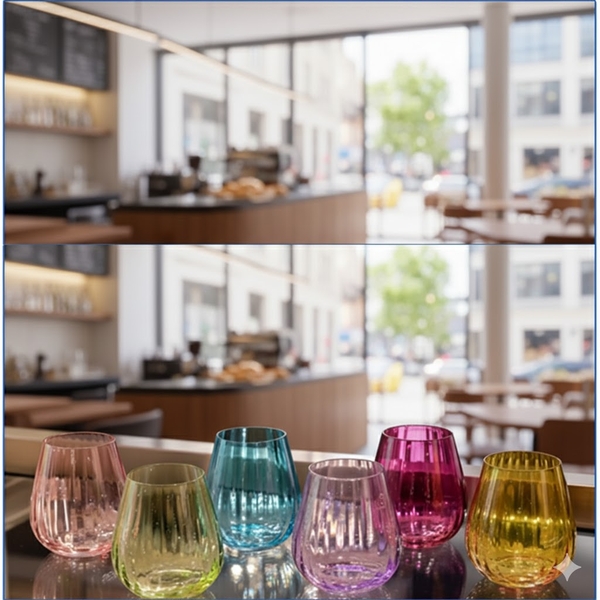 Bộ 6 ly màu Columba 380ml