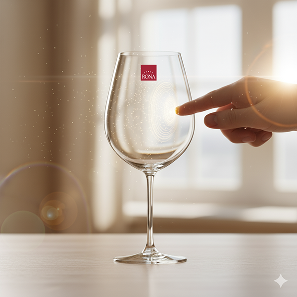 Kiểm tra âm thanh ly pha lê Rona bầu to chính hãng