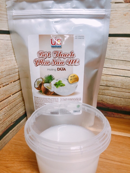 Bột rau câu pha sẵn UC 500g vị dừa, đào )