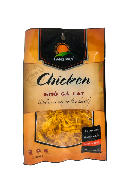Khô gà sơi cay gói 50g - Sét 20 gói