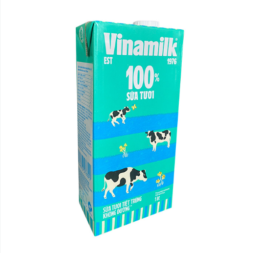 Sữa tươi tiệt trùng không đường Vinamilk 1L