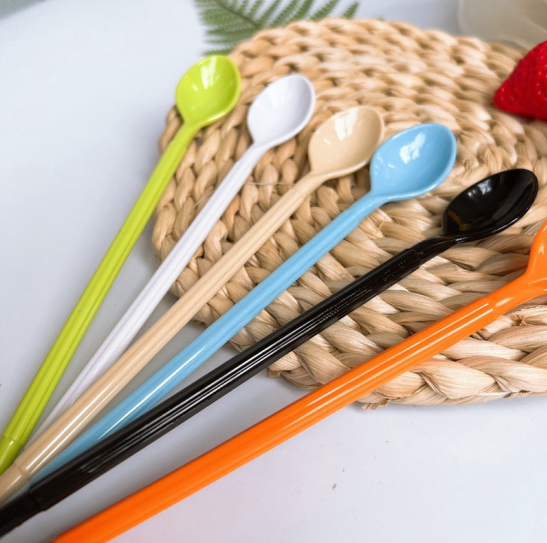 Thìa nhựa sinh tố 19cm ( Bịch 10 cái )