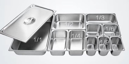 Bộ khay topping kèm nắp inox