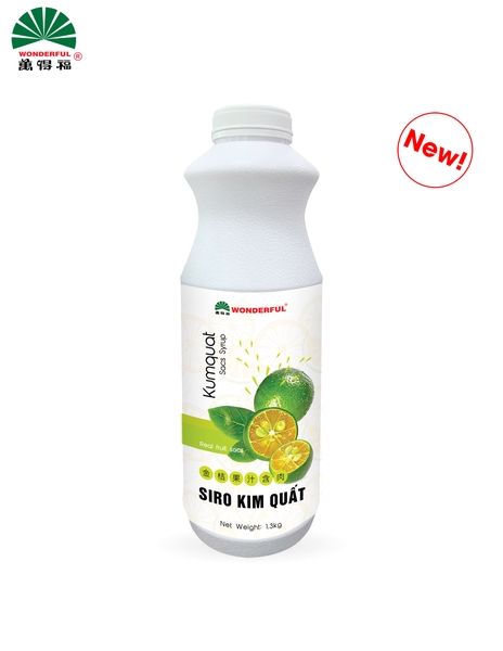 Siro kim quất Wonderful có tép 1.3kg