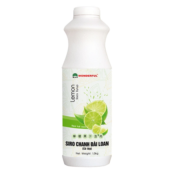 Siro chanh có tép Wonderful 1,3kg