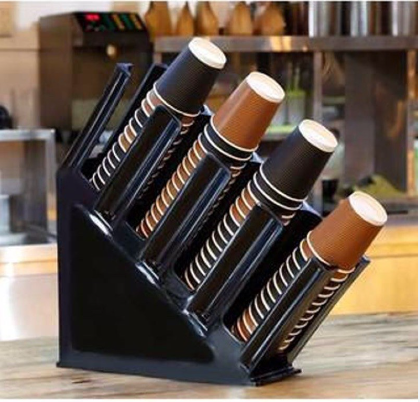 Kệ đựng cốc chéo 4 ngăn take away (KT: 50x37x11.5, vừa ly 350-500-700ml)