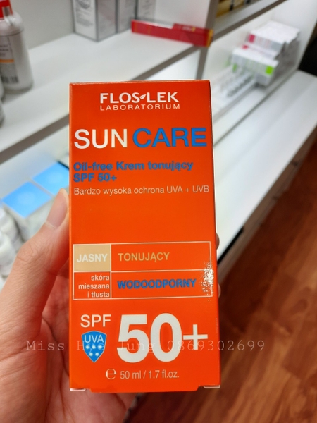 Kem chống nắng Floslek làm giảm nhờn oil free 50ml