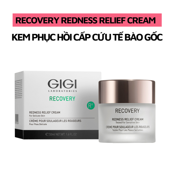 Kem phục hồi, giảm đỏ, giảm kích ứng da GIGI LABORATORIES Recovery Redness Relief Cream 50ml