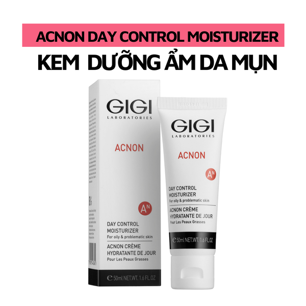 Kem dưỡng ban ngày dành cho da dầu mụn GIGI LABORATORIES ACNON DAY CONTROL MOISTURIZER 50ml