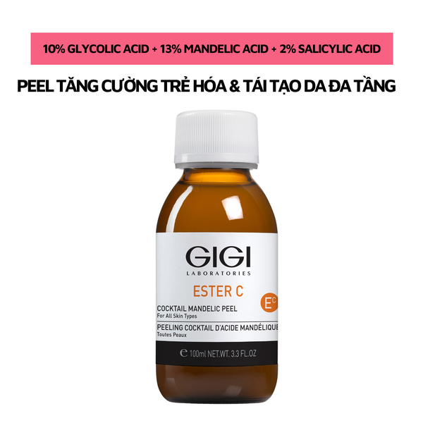 Peel tăng cường trẻ hóa tái tạo đa tầng GIGI LABORATORIES Ester C Cocktail Mandelic Peel