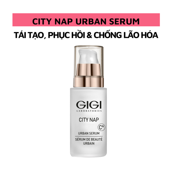 Tinh chất tái tạo phục hồi & chống lão hóa do tác nhân ô nhiễm môi trường GIGI LABORATORIES City Nap Urban Serum 30ml