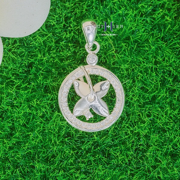 mat-day-chuyen-bac-nu-s925-tron-hinh-bong-hoa-4-canh-dinh-da-tinh-te-m2409210036