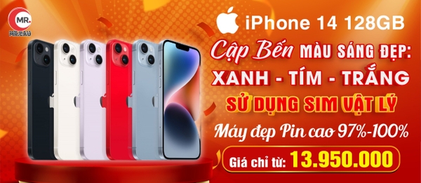 iPhone 14 - 128GB Máy Đẹp Pin Cao Siêu Lướt