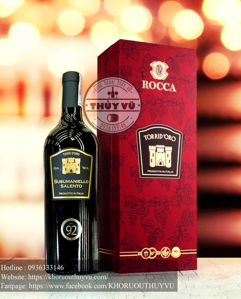 Rượu vang ý Torri d'Oro Salento Susumaniello