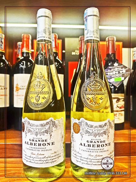 Rượu Vang Grande Alberone Bianco Chardonnay Catarratto Inzolia