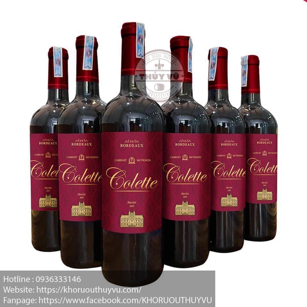 Vang đỏ Pháp Colette Merlot