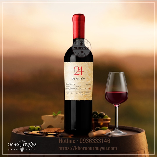 Rượu Vang 24 Ocho Tierras Gran Reserva