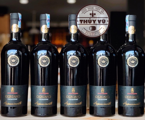 Rượu vang đỏ Ý Giordano Appassimento Primitivo 99