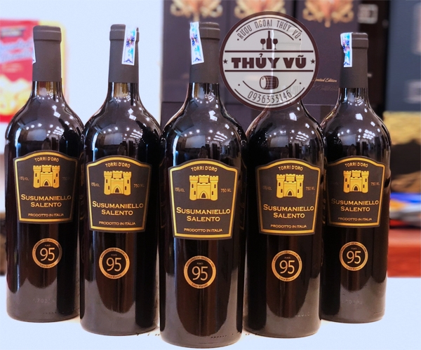 Rượu vang Ý Torri D’oro Susumaniello Salento 95
