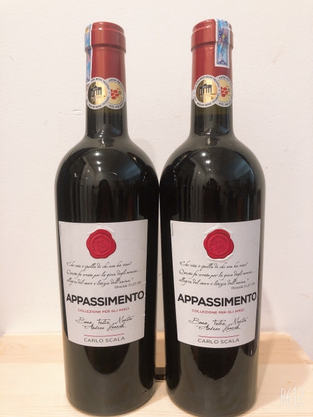 Rượu vang Carlo Scala Appassimento Negroamaro Passito Salento