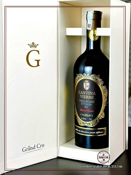 Rượu Vang Ý Cantina Vierre Vino Rosso D'italia Limited Edition