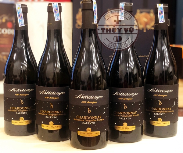 Vang Ý Nottetempo 100 Barrique Chardonnay Salento
