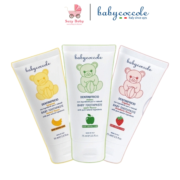 Kem đánh răng Babycoccole cho bé nuốt được 75ml