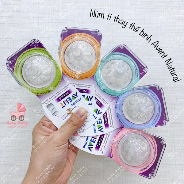 Núm ti thay thế bình Avent natural