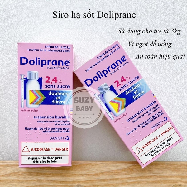 Siro hạ sốt Doliprane