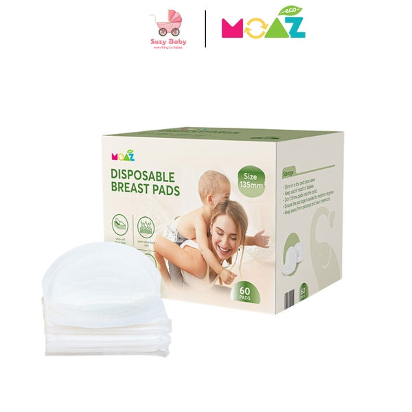 MIẾNG LÓT THẤM SỮA MOAZ ECO  HỘP 60 MIẾNG, 120 MIẾNG