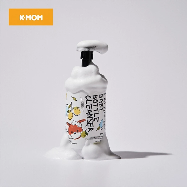 Nước rửa bình thuần chay lalabebe k-mom hàn quốc chai tạo bọt 500ml (chai)