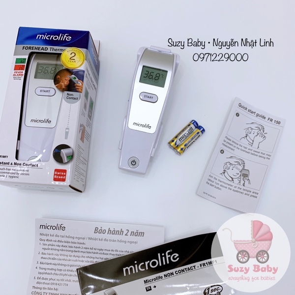 Nhiệt kế hồng ngoại đo trán Microlife FR1MF1