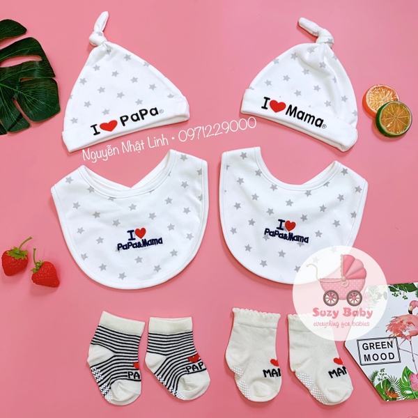 Set combo mũ yếm PapaMama