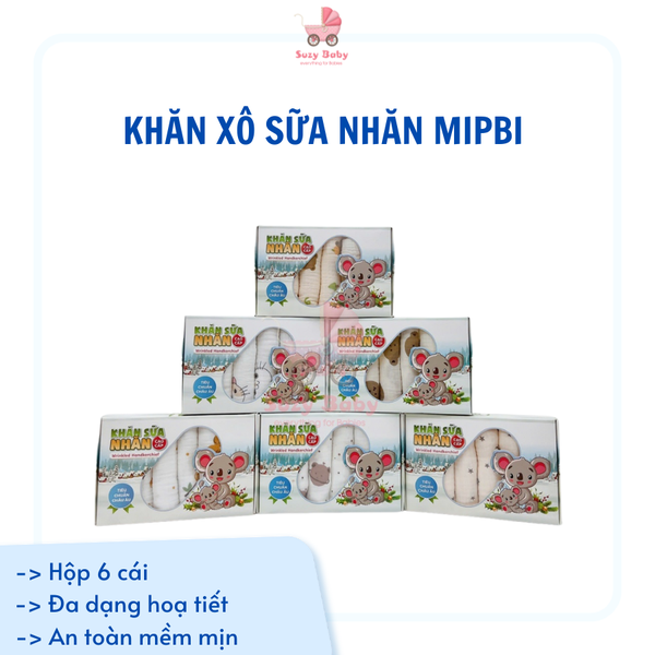 Khăn sữa nhăn cao cấp Mipbi