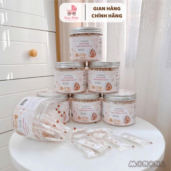 Gạc tưa lưỡi, rơ lưỡi Monona hộp 30 cái