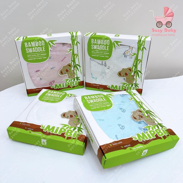 Khăn tắm sợi tre 3 lớp Mipbi