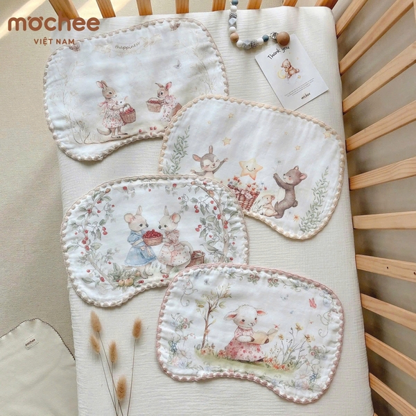 Gối thấm mồ hôi 100% Cotton Mochee