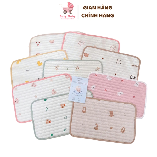 Gối lót đầu mỏng Monona in họa tiết cho bé sơ sinh, chất liệu thấm hút hút mồ hôi, thoáng khí MNN118